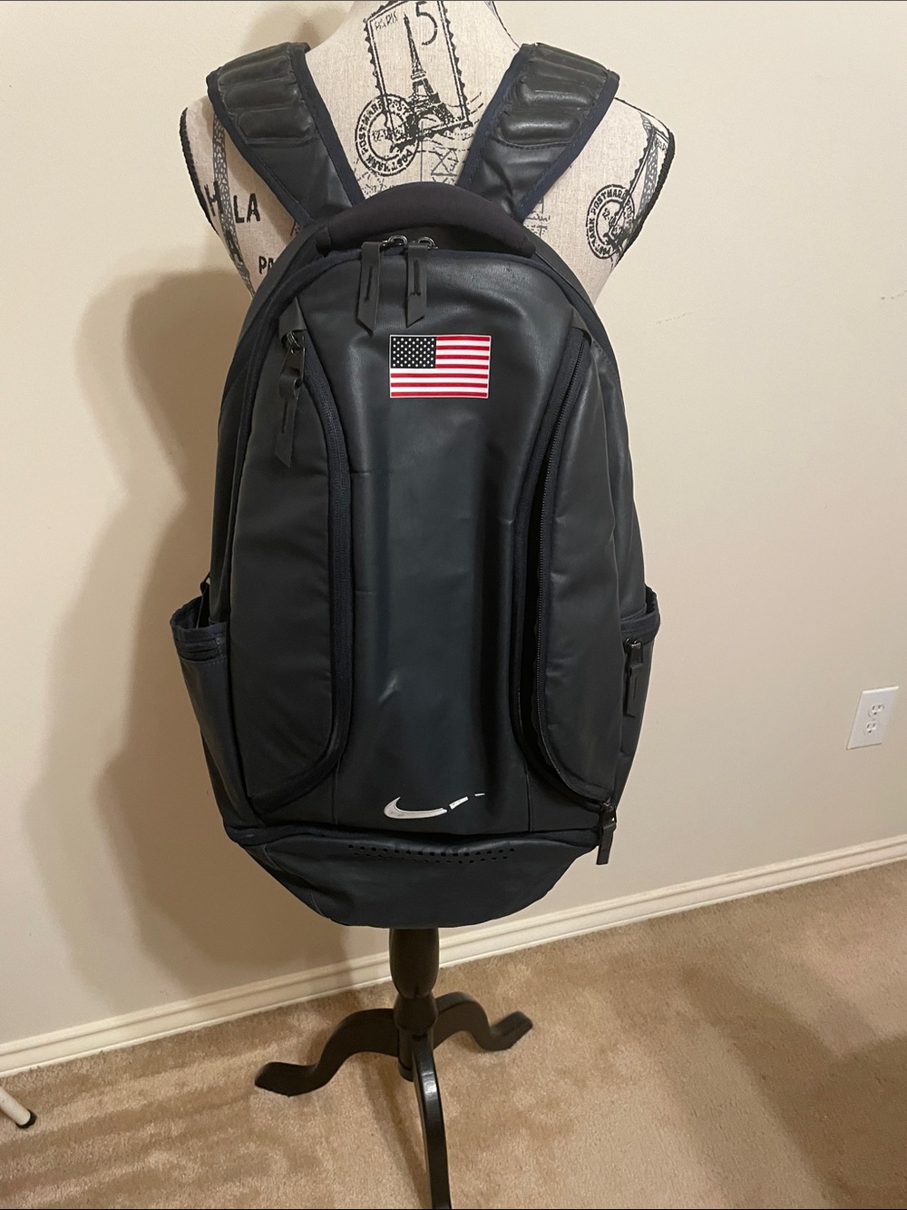 Nike Ultimatum Max Air Backpack Team USA/USATF Logo-Black w/American Flag